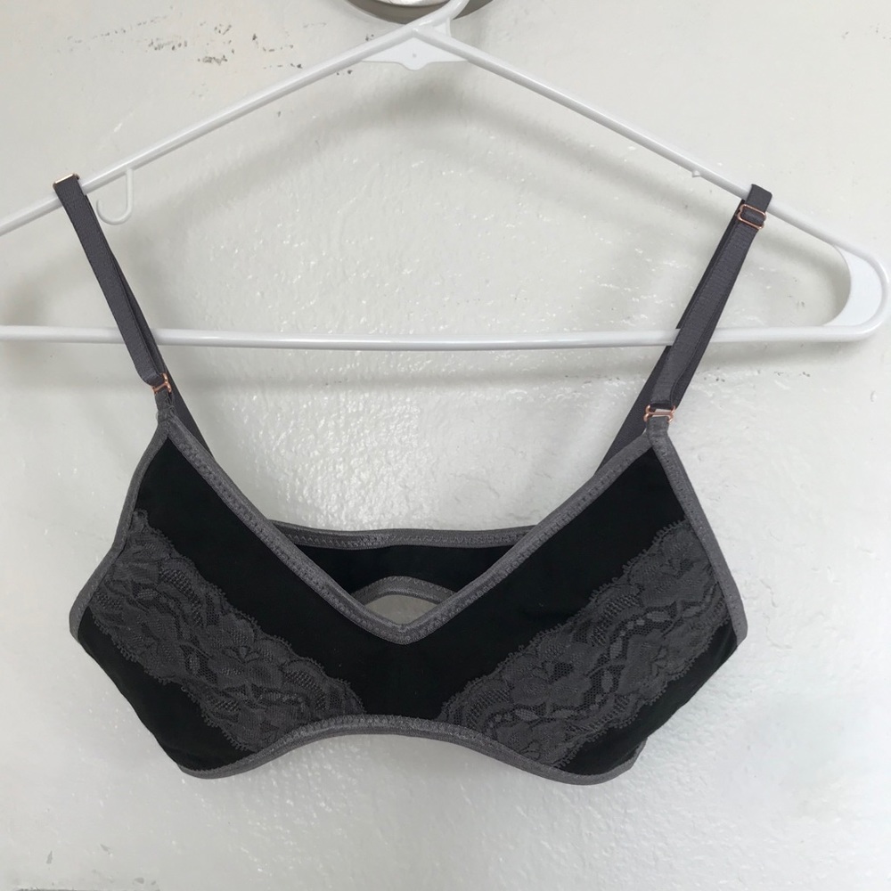 Brook There Pewter Triangle Bra